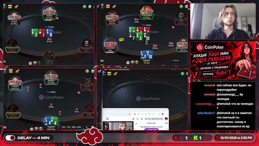 bigbob85 playing Monopoly Poker - Live Casino Stream