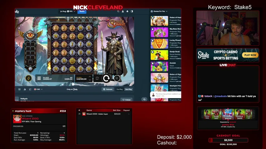 nickcleveland playing Slots & Casino - Live Casino Stream
