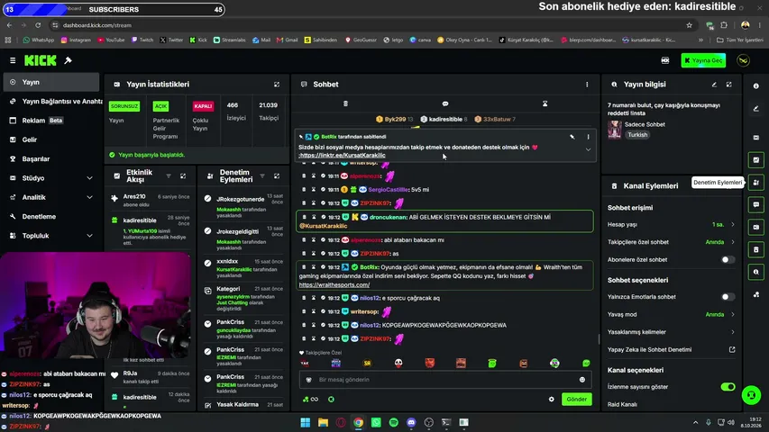 kursatkarakilic playing Just Chatting - Live Casino Stream