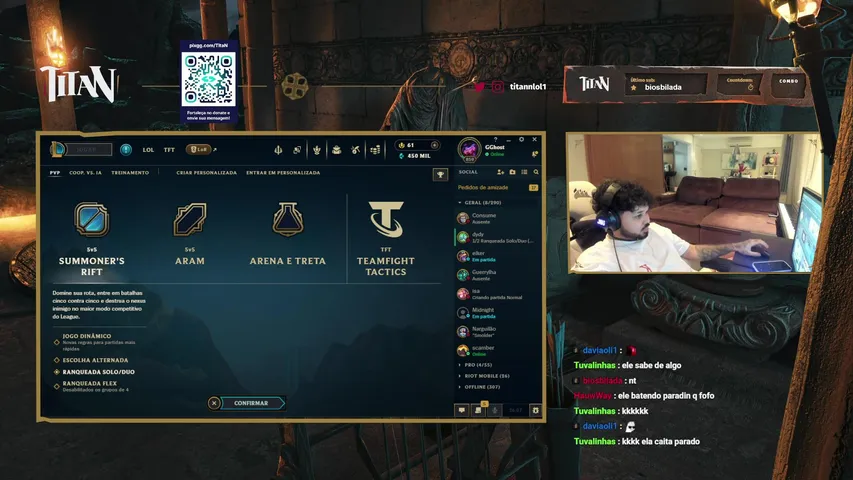 ARAMZIN COM O CHAT  |  !pix !duo !youtube !loja !points