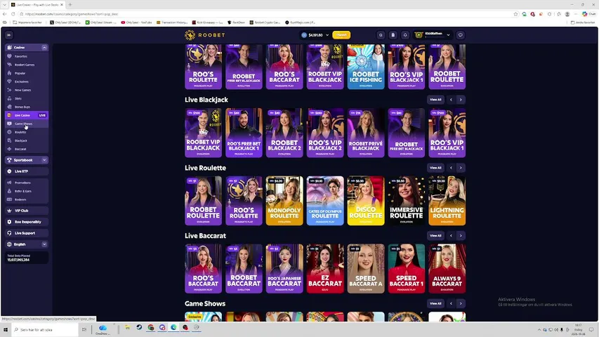 blaffsen playing Slots & Casino - Live Casino Stream