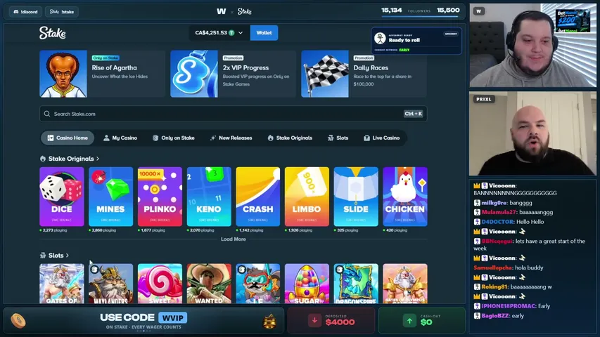 jakedawn playing Slots & Casino - Live Casino Stream