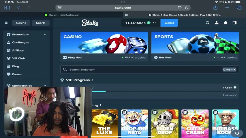 anirudzh playing Slots & Casino - Live Casino Stream