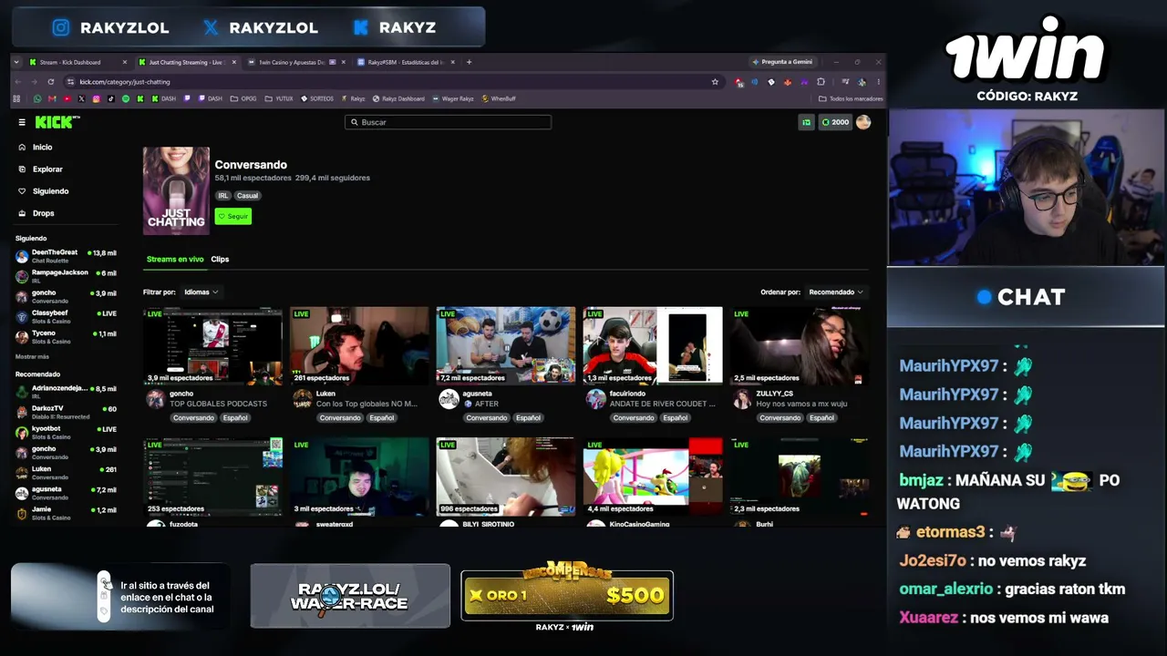 🟥 $500 USD SORTEOS 🟥 $10.000 USD START 🟥 NEGOCIANDO NUEVO DEAL 🟥 CODIGO: RAKYZ !1win