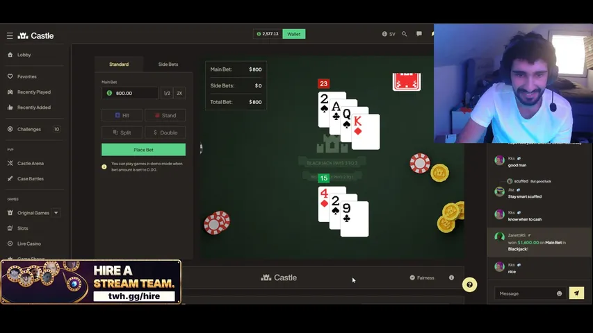 zanettirs playing Slots & Casino - Live Casino Stream