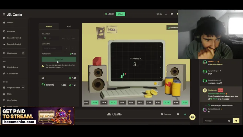 zanettirs playing Old School RuneScape - Live Casino Stream