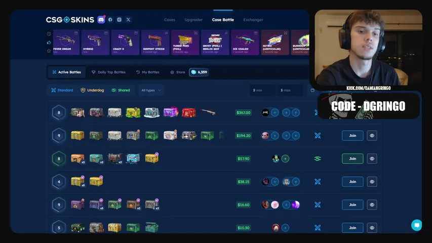 damiangringo playing Slots & Casino - Live Casino Stream