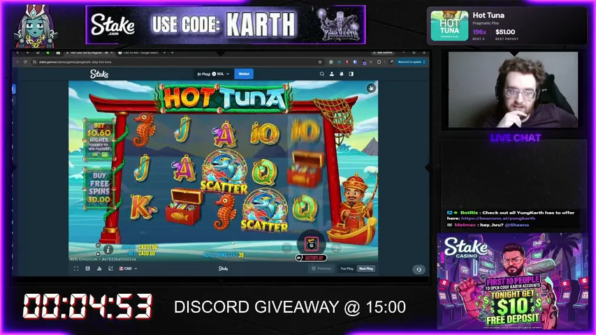 yungkarth playing Slots & Casino - Live Casino Stream