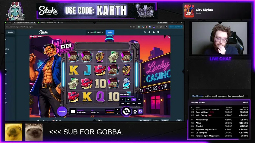 yungkarth playing Slots & Casino - Live Casino Stream