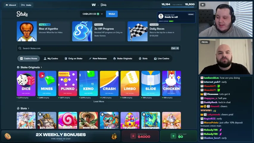 ryanlazy playing Slots & Casino - Live Casino Stream