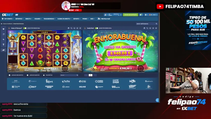 felipao74 playing Slots & Casino - Live Casino Stream