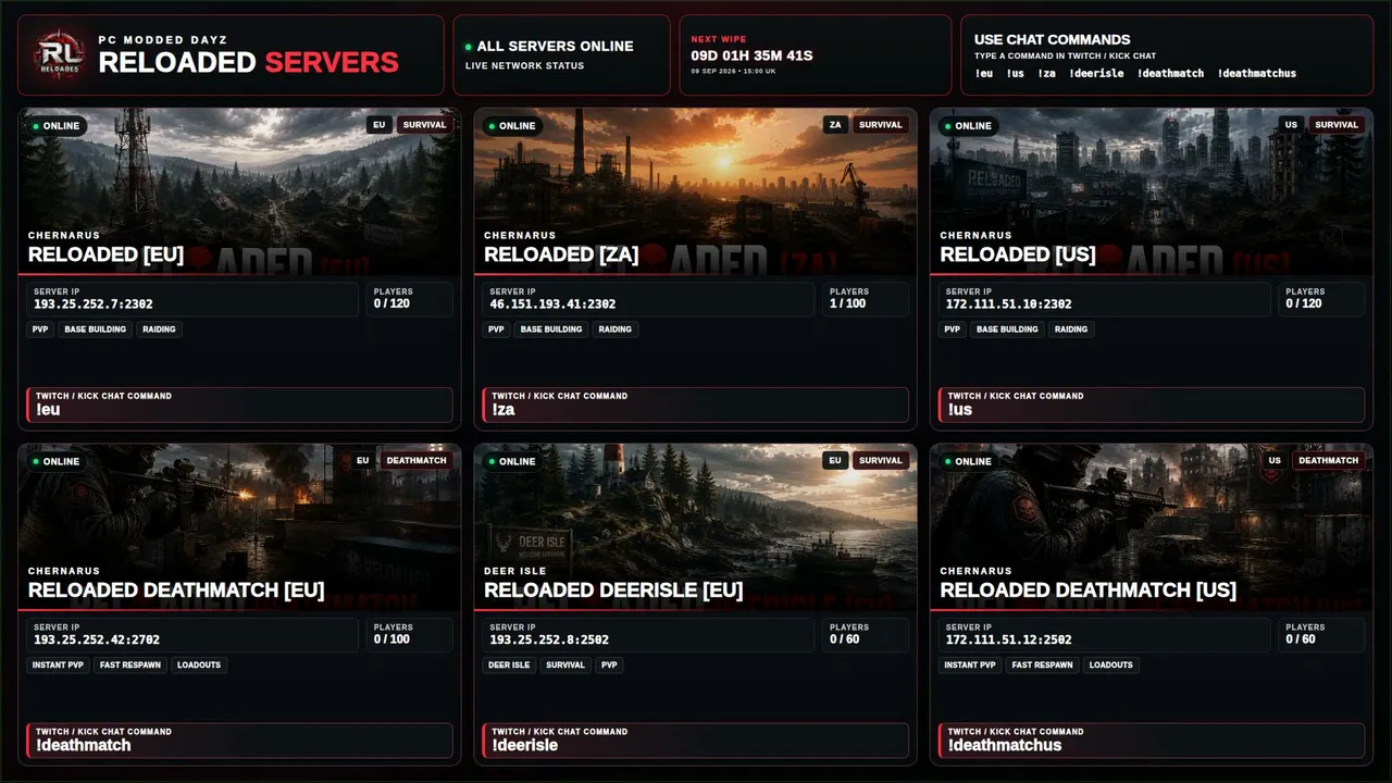 ReloadedServers live
