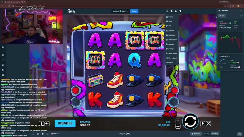 LosPollosTV playing Slots & Casino - Live Casino Stream