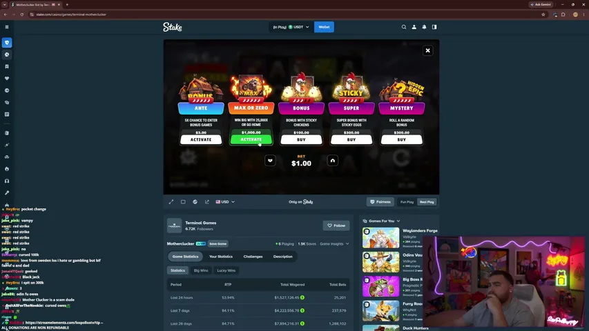 LosPollosTV playing Slots & Casino - Live Casino Stream