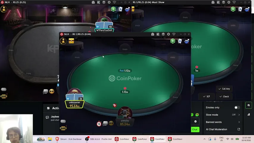 frncs playing Poker - Live Casino Stream
