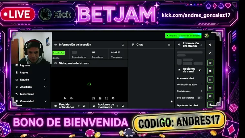 andres-gonzalez17 playing Slots & Casino - Live Casino Stream