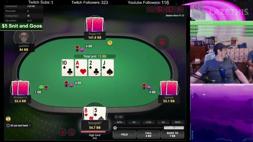 Lazethis playing Poker - Live Casino Stream