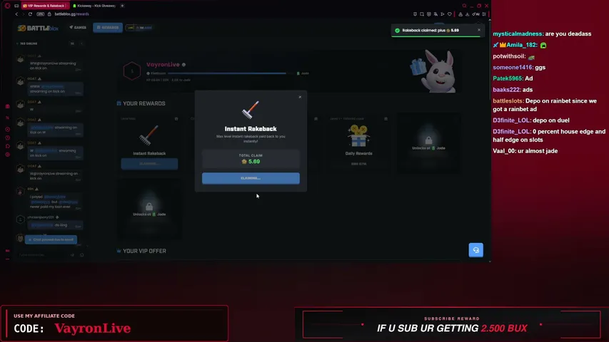 vayronlive playing Slots & Casino - Live Casino Stream