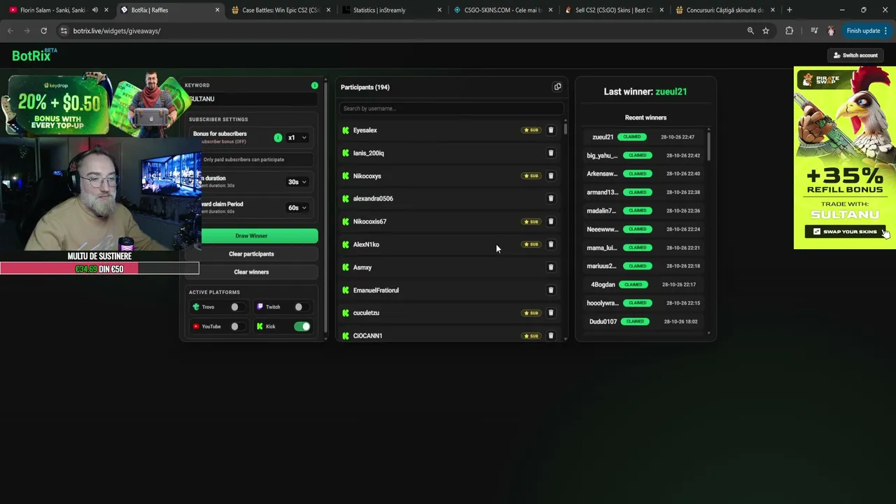 sultanuadam live stream