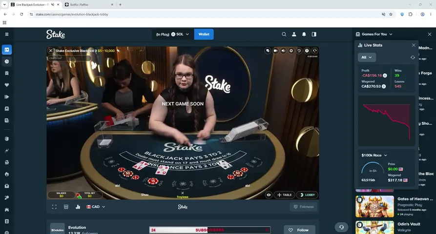 froyieee playing Slots & Casino - Live Casino Stream