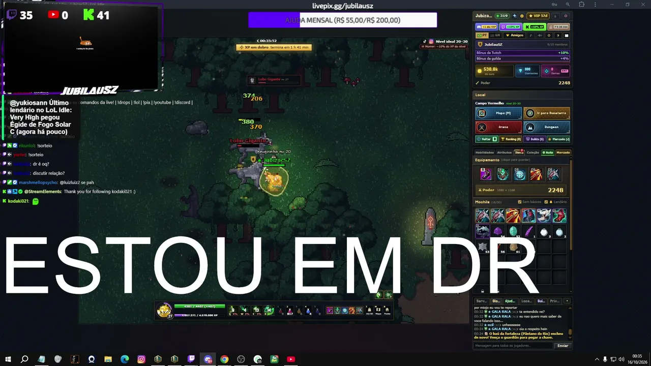 🔴  🔥 NO GRIND DO LOL IDLE : DESAFIO 24H AO VIVO!💎 | DROPS, RESENHA E JUBICOINS 💜