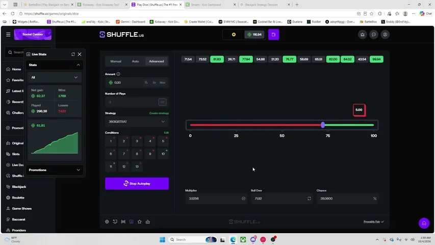 end1dy playing Slots & Casino - Live Casino Stream