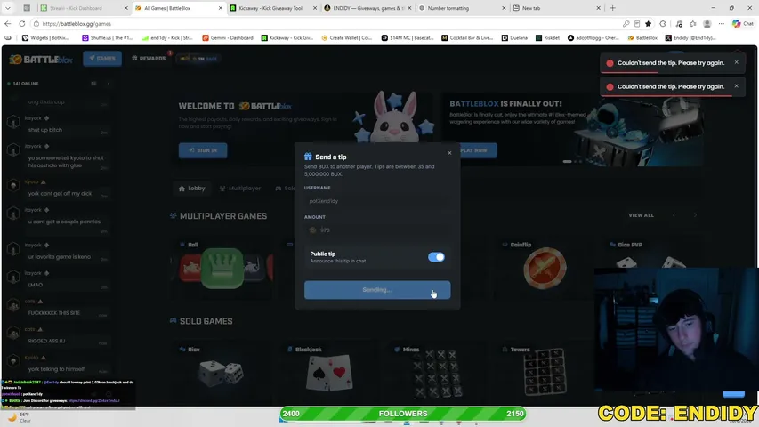 end1dy playing Slots & Casino - Live Casino Stream