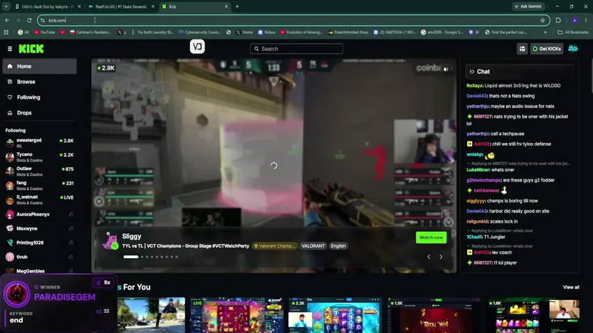 RealFish playing Slots & Casino - Live Casino Stream