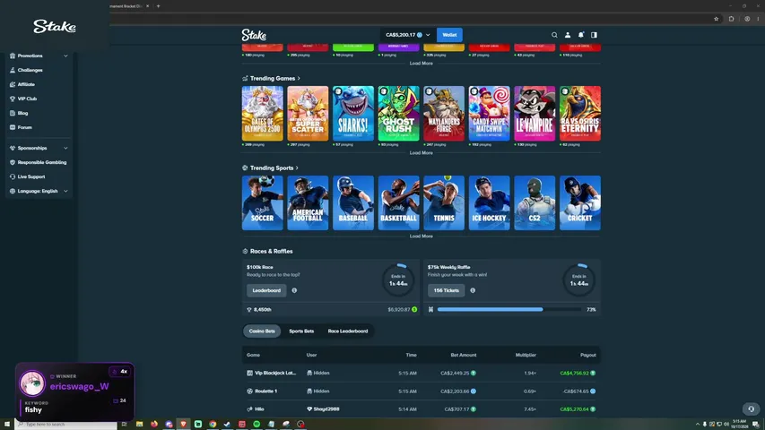 🐟$4000 Raw Balance 🐟 !Discord !Leaderboard !Stake