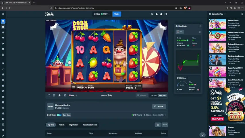 ramplays playing Slots & Casino - Live Casino Stream