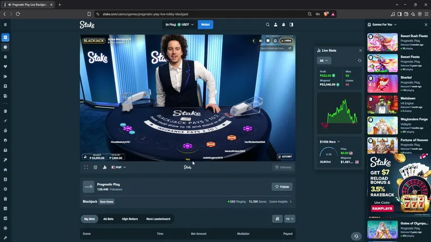 ramplays playing Slots & Casino - Live Casino Stream
