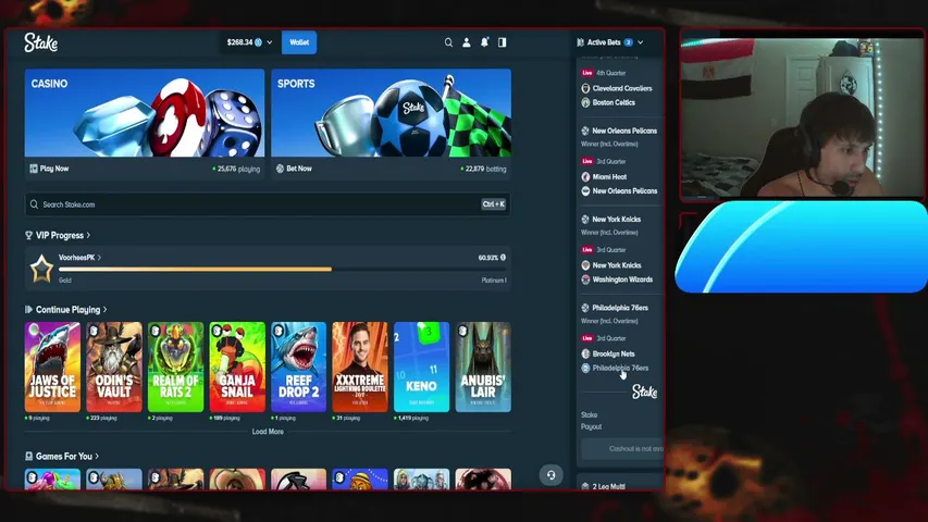 voorhees playing Slots & Casino - Live Casino Stream