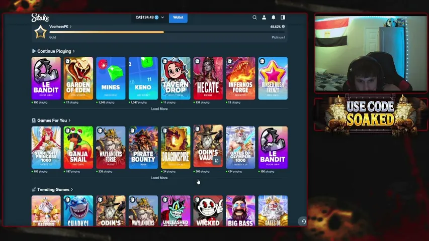 voorhees playing Slots & Casino - Live Casino Stream