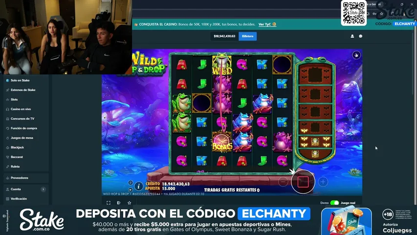 chanty playing Slots & Casino - Live Casino Stream
