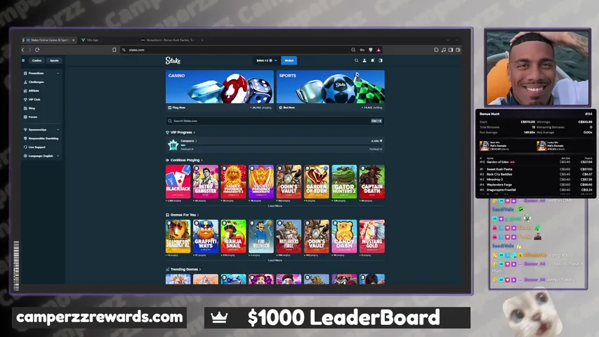 camperzz1 playing Slots & Casino - Live Casino Stream