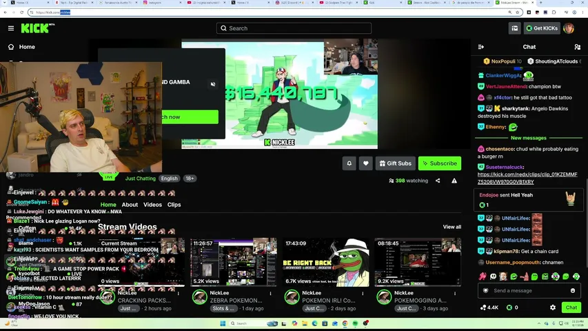 nickwhite playing Slots & Casino - Live Casino Stream