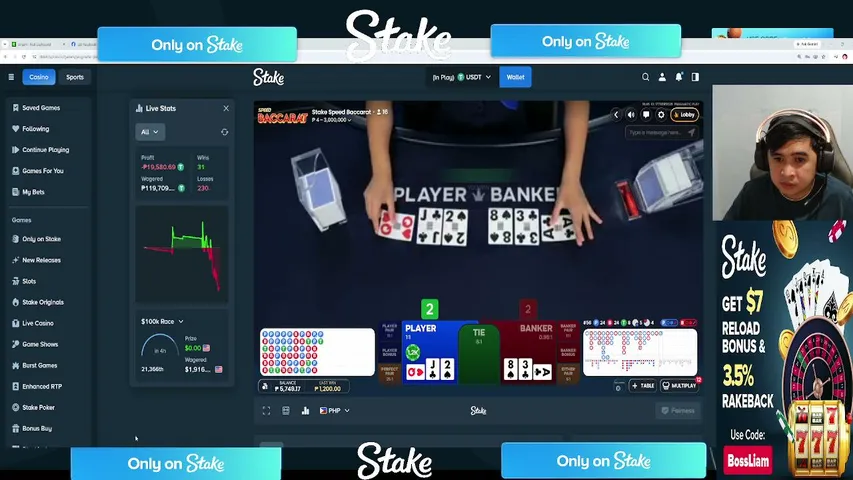 bossliamlerio playing Slots & Casino - Live Casino Stream