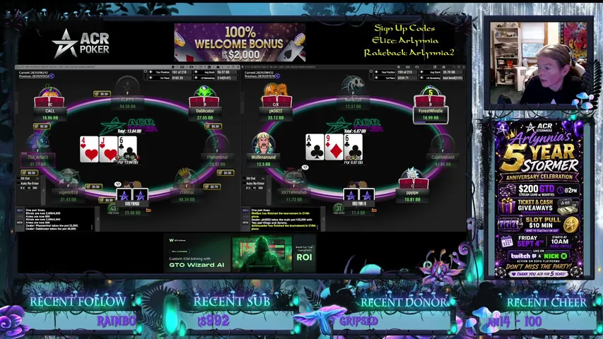 arlynnia playing Poker - Live Casino Stream