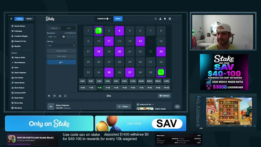 Sav21 playing Slots & Casino - Live Casino Stream