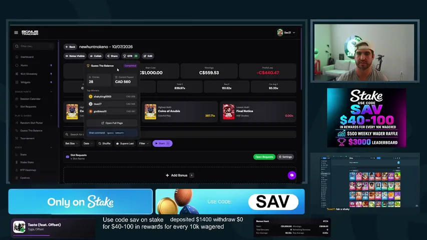 Sav21 playing Slots & Casino - Live Casino Stream