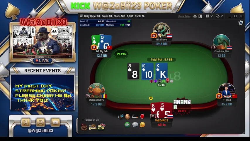 My first stream.