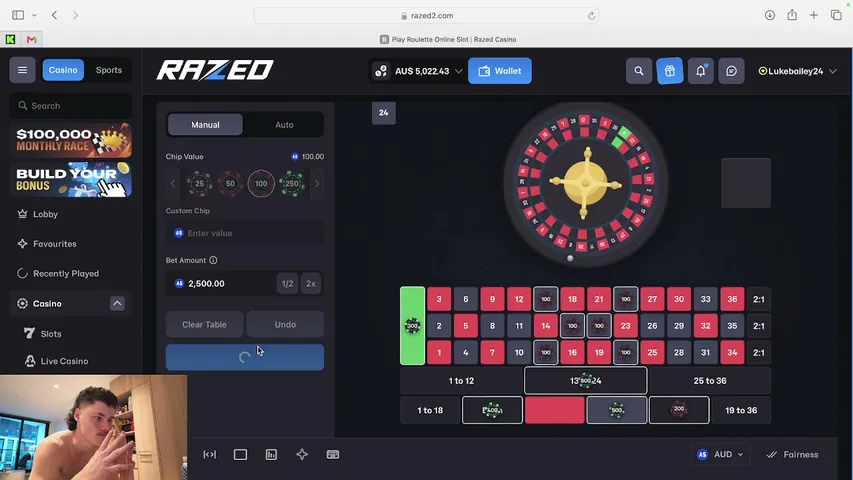 lukebailey1 playing Slots & Casino - Live Casino Stream