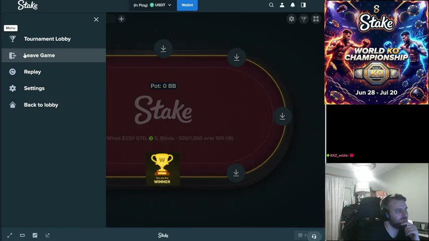 NO DELAY Stake poker World KO Championship !stake