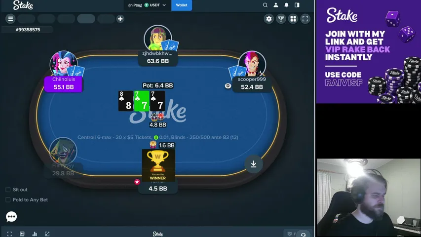 Raivisf playing Poker - Live Casino Stream