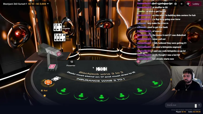 spinwithrod playing Slots & Casino - Live Casino Stream