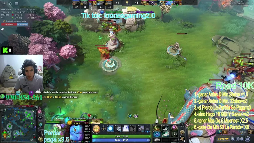 Apuestas 100% en la partida, 5 opciones Go..!!!