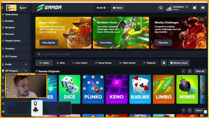 joshspinsbc playing Slots & Casino - Live Casino Stream