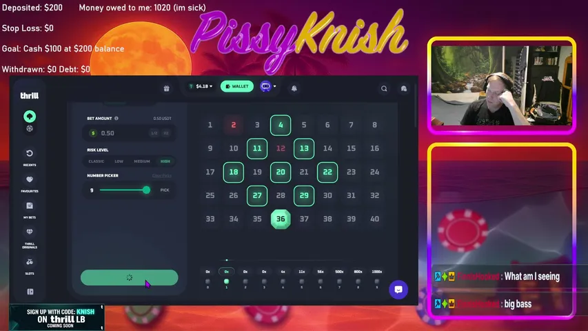 CAUGHT THE BIGGEST FISH OF MY LIVE NOW ITS TIME FOR THE BIGGEST WIN! NOW ON THRILL CODE: KNISH