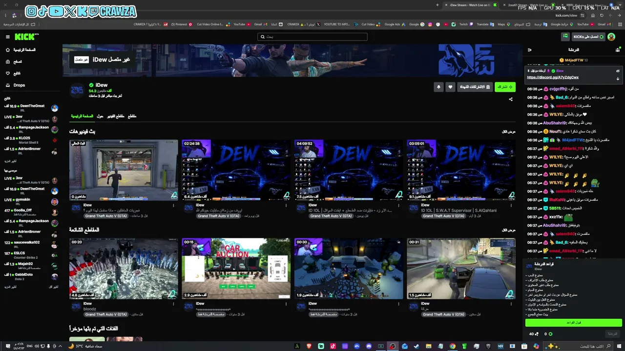 CRAWZA live