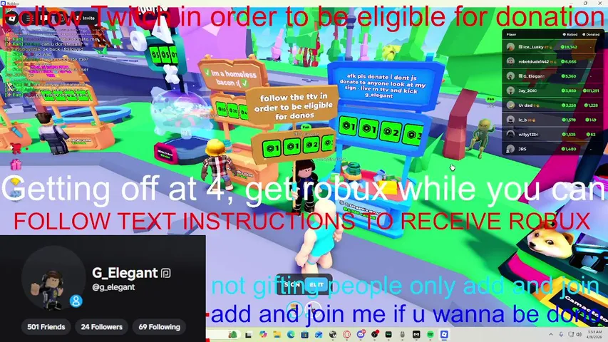 pls donate ff3 mm2 and other games on roblox tune into the live
